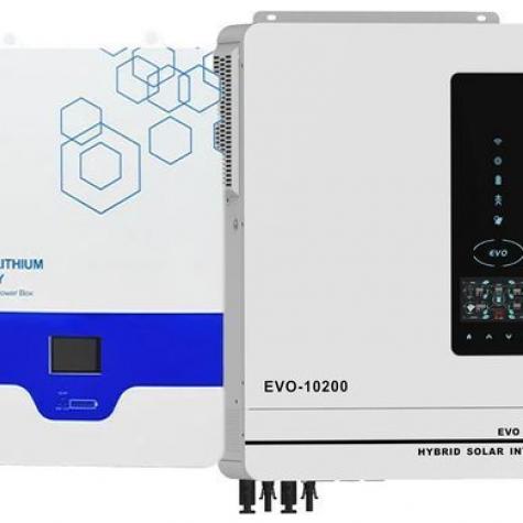 Гибридный инвертор Anern AN-SCI-EVO-10200, 48 В, 10200 Вт + Литий-железо-фосфатный аккумулятор 48V100AH Anern фото 1