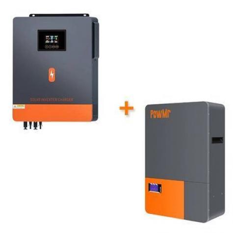 Комплект гибридный инвертор PowMr 6200W 48V POW-HVM6.2H-48V-N + Аккумулятор LiFePO4 POW-LIO48100-16S фото 1