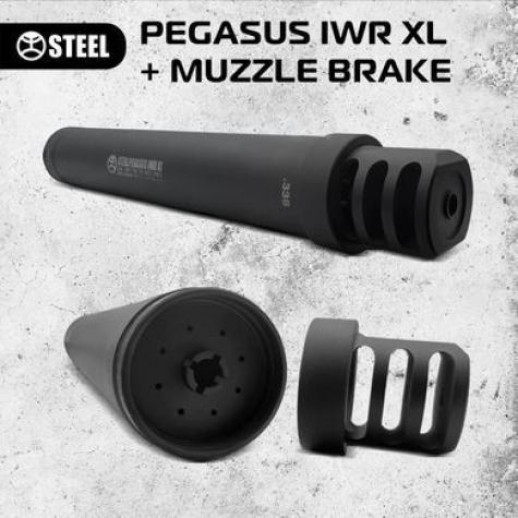 Глушник PEGASUS Integro wario rifle (IWR) XL .308, .338 + дульне гальмо фото 2