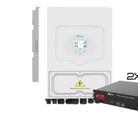 Комплект Гибридный инвертор Deye SUN-6K-SG01/03/LP1-EU и 2 Аккумулятора LiFePO4 48V(2,4 кВт•ч/48 В) Dyness фото 1