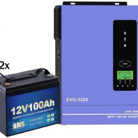Anern AN-SCI-EVO-3200 (WI-FI) + ДВА LiFePO4 аккумулятора 12V100AH Sorein Lithium Battery фото 1