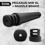 Глушник PEGASUS Integro wario rifle (IWR) XL .308, .338 + дульне гальмо фото навигации 1