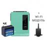 Гибридный инвертор Anern AN-SCI-EVO-6200 (WI-FI) , 48 В, 6200 Вт + ЧЕТЫРЕ LiFePO4 аккумулятора 12V100AH фото навигации 4