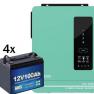 Гибридный инвертор Anern AN-SCI-EVO-6200 (WI-FI) , 48 В, 6200 Вт + ЧЕТЫРЕ LiFePO4 аккумулятора 12V100AH фото навигации 1