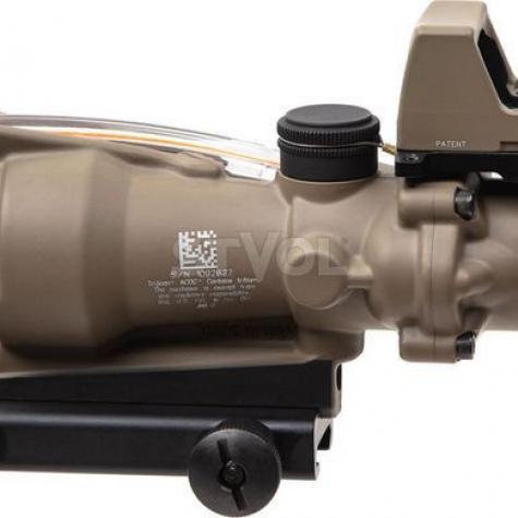 Комплект TRIJICON прицел ACOG 4x32 BAC и прицел коллиматорный RMR 3.25 МОА FDE фото 2