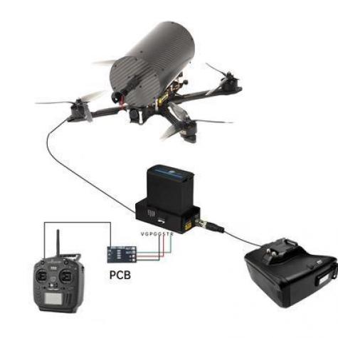 Комплект FPV дрона на 10 дюймов с оптоволокном FiberX REAPER Антиреб фото 3