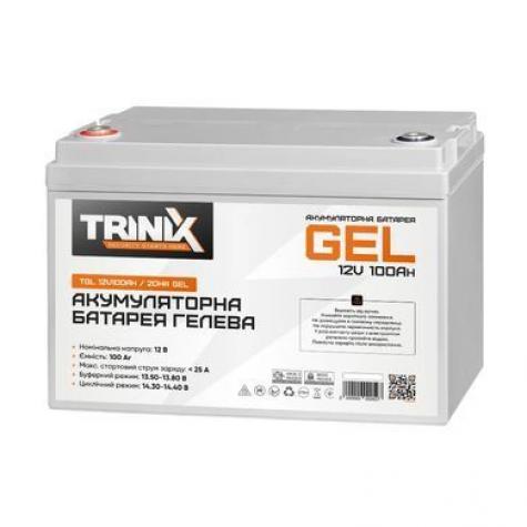 Акумуляторна батарея гелева 12В 100Аг Trinix TGL12V100Ah/20Hr GEL фото 1