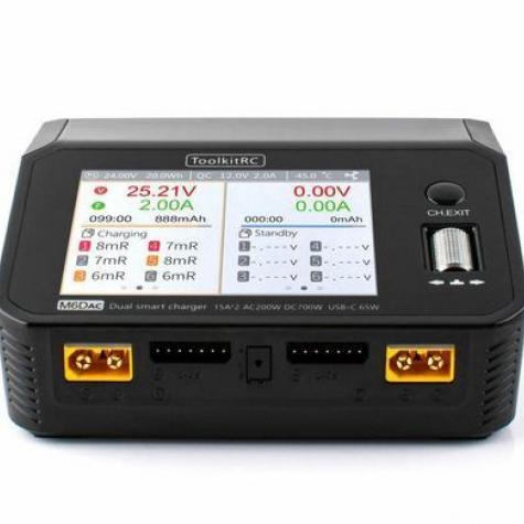 Зарядное устройство ToolkitRC M6DAC AC 200W/DC 350W x2 фото 1