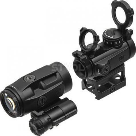 Комплект Sig Optics колiматор ROMEO-MSR 2 MOA та магнiфер JULIET3-MICRO 3X22MM фото 2