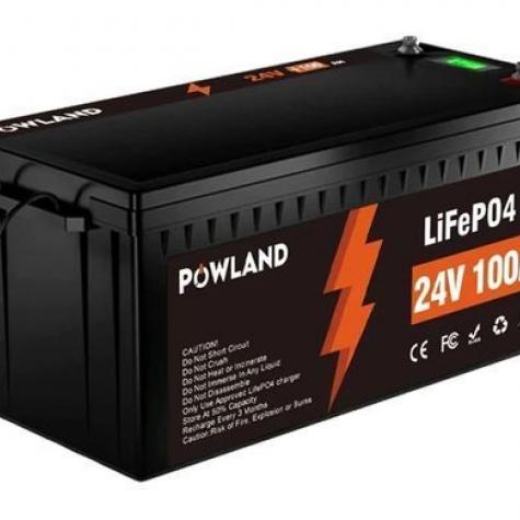 Аккумулятор литиевый Powland LiFePo4 24V 100Ah BMS 24100 фото 2