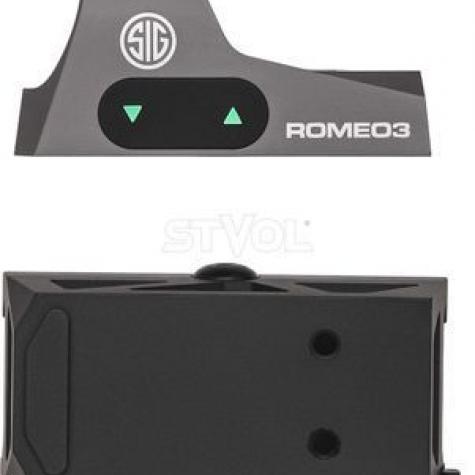 Прибор коллиматорный SIG Optics ROMEO 3 REFLEX SIGHT, 1x25MM, 3 MOA RED DOT,M1913 RISER фото 4