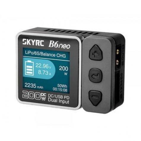 SkyRC B6neo 200W 10A – зарядное устройство с эффективным преобразователем для безопасного питания аккумулятора фото 1