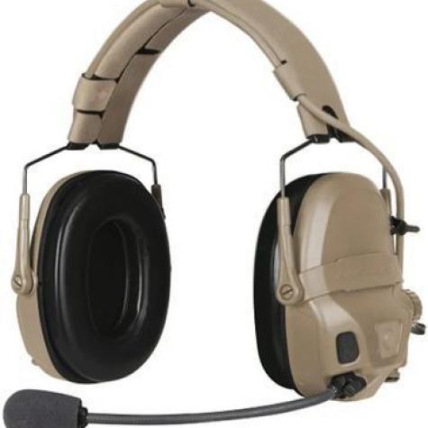 Активные наушники Ops-Core AMP Communication Headset-Connectorized. Верхний держатель. Tan фото 1