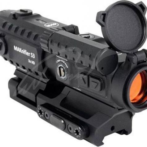 Комплект оптики MAK combo: коллиматор MAKdot S 1x20 и магнифер MAKnifier S3 3x на креплении MAKmaster Lock CS фото 3