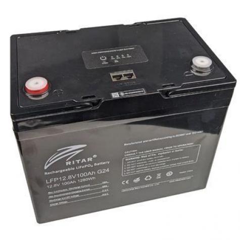 Ritar LFP12.8V100AHG24 Аккумуляторная батарея с bluetooth и подогревом фото 2