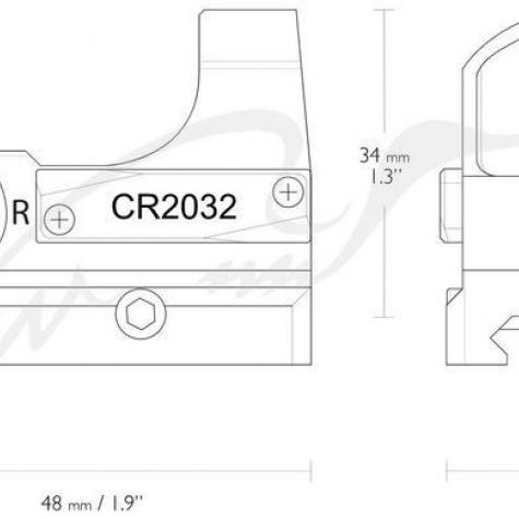 Прибор коллиматорный Hawke Micro Reflex Sight 3 MOA. Weaver фото 4