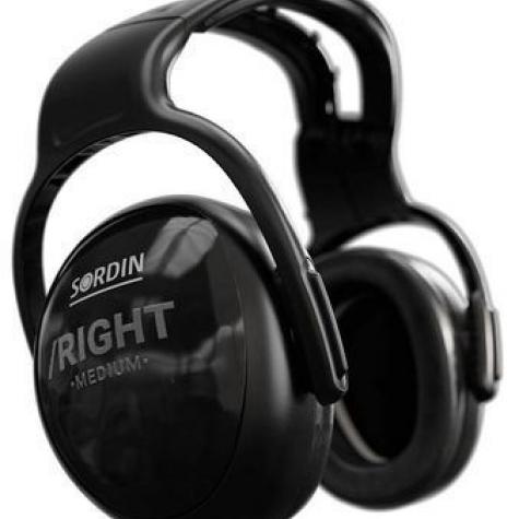 Наушники пассивные Sordin Left/Right Medium средний уровень шума. Цвет: черный фото 2