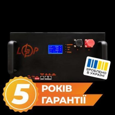Аккумулятор LP LiFePO4 25,6V - 280 Ah (7168Wh) (BMS 200A/100А) LCD металл Smart RM RS485/CAN фото 1