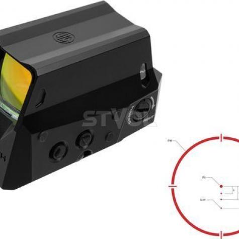 Прибор коллиматорный Sig Optics ROMEO8H BALLISTIC CIRCLE DOT, 0.5 MOA ADJ, BLACK фото 2
