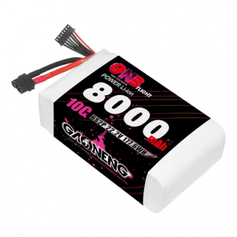 Литий-ионный аккумулятор для FPV-дронов GAONENG 6S 22.2V 8000mAh 10C XT60 фото 1