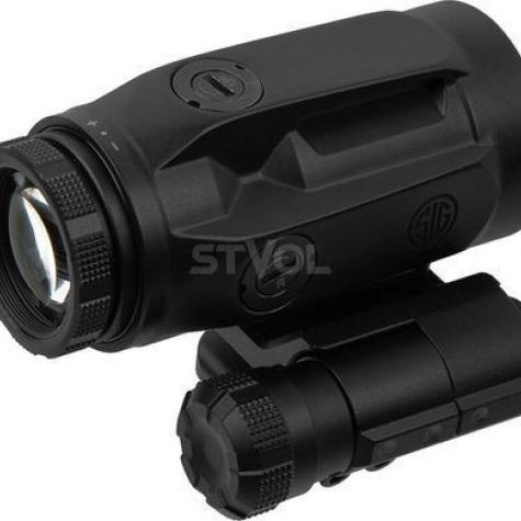 Увеличитель Sig Optics 5Х JULIET5-MICRO 5X24MM, PUSH-BUTTON MOUNT WITH SPACERS, BLACK фото 2