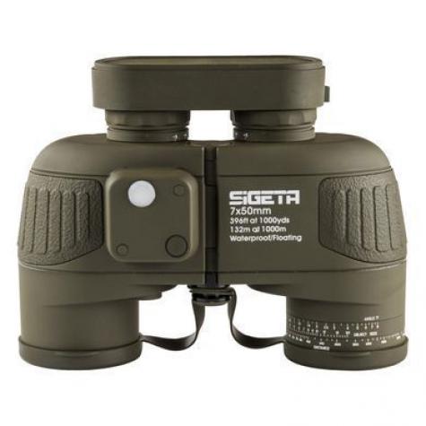 Бинокль SIGETA Admiral 7x50 Military floating/compass/reticle морской фото 4