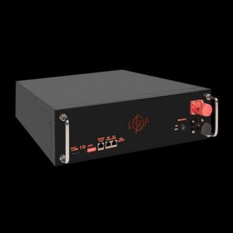 Аккумулятор LP LiFePO4 51,2V - 100 Ah (5120Wh) (BMS SP 100A/50А) RM RS485/CAN LCD BL фото 4