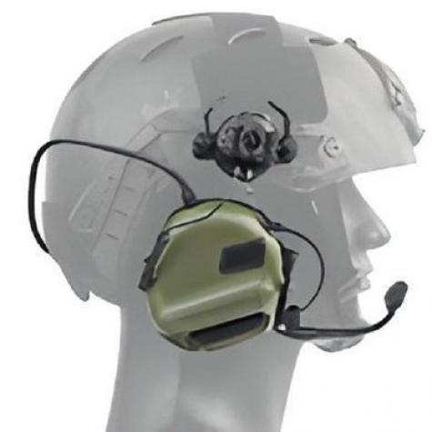 Наушники на шлем с активным шумоподавлением Active Helmet Headset Olive фото 1
