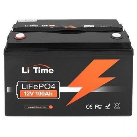 Li-TIME 12.8V 100Ah LiFePO4 Аккумуляторная батарея фото 1