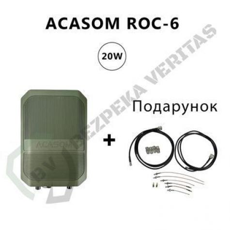 Выносная антенна ACASOM ROC-6 N-Type 2.4G/5.2G/5.8G 20W фото 1