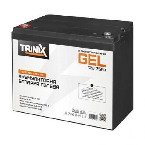 Акумуляторна батарея гелева 12В 75Аг Trinix TGL12V75Ah/20Hr GEL фото 1