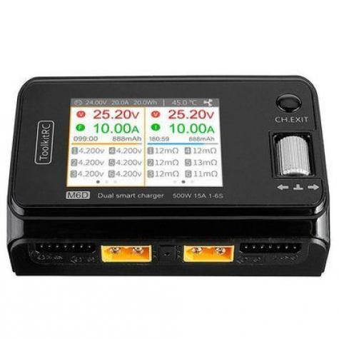 Зарядное устройство ToolkitRC M6D 250W 15A x2 (двухканальное) фото 3