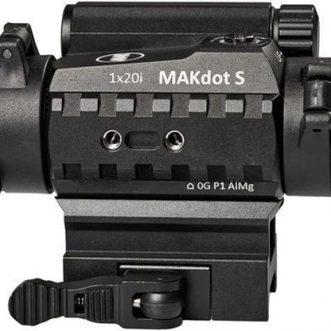 Прибор коллиматорный MAKdot S 1х20 с точкой 2 MOA. Weaver/Picatinny фото 2