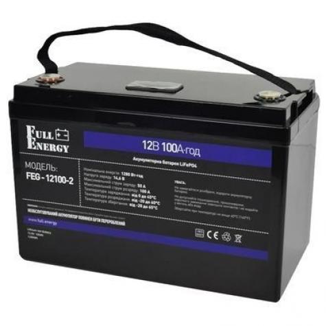 Full Energy FEG-12100-2 LiFePO4 12В 100А•ч Литиевая аккумуляторная батарея фото 1