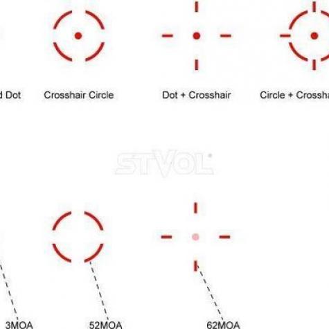 Прицел коллиматорный Vector Optics Frenzy Plus 1x31x26 Multi-Reticle фото 2