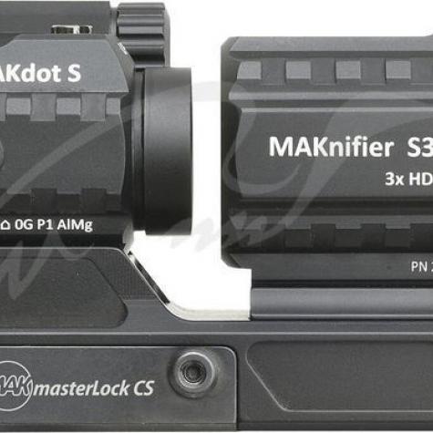 Комплект оптики MAK combo: коллиматор MAKdot S 1x20 и магнифер MAKnifier S3 3x на креплении MAKmaster Lock CS фото 1