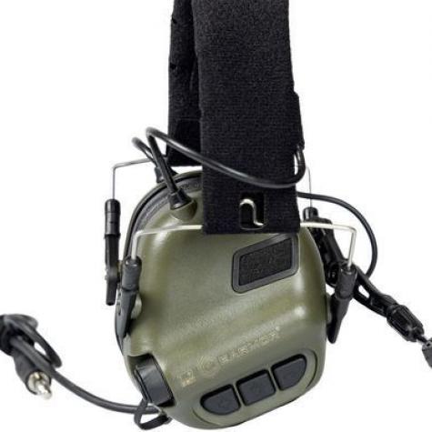 Активные наушники Earmor M32X Mod4 Green с микрофоном (совместимы с ARC Rail ) фото 3