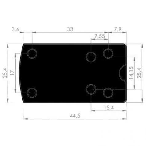 Коллиматорный прицел KONUS FISSION-MR Multi-reticle фото 4