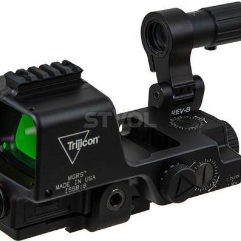 Прицел коллиматорный TRIJICON MGRS Red Segmented Circle 3 MOA с увеличителем 3х фото 2