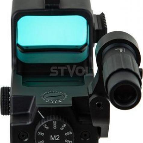 Прибор коллиматорный TRIJICON MGRS Red Segmented Circle 3 MOA с увеличителем 3х фото 1