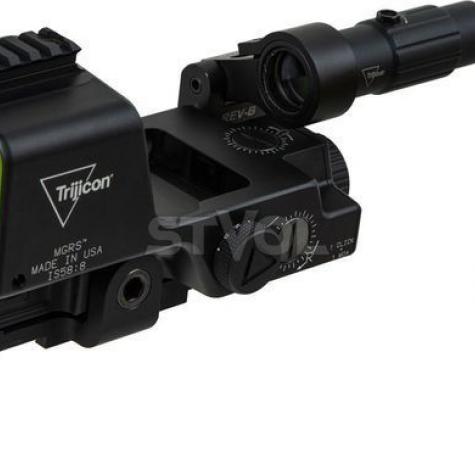 Прибор коллиматорный TRIJICON MGRS Red Segmented Circle 3 MOA с увеличителем 3х фото 4