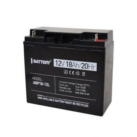 Акумулятор 12В 18А·год для ДБЖ I-Battery ABP18-12L фото 2