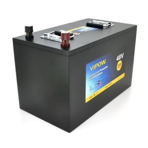 Аккумуляторная батарея Vipow LiFePO4 51,2V 100Ah со встроенной ВМS платой 80A (310*350*390) фото 1