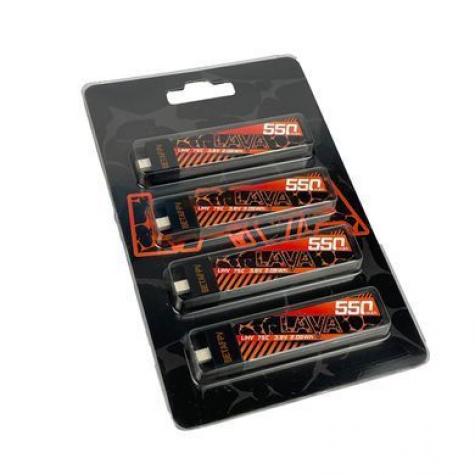 Аккумулятор BETAFPV LAVA Series 1S 550mAh 3.8V 75C BT2.0 (4 шт.) фото 3