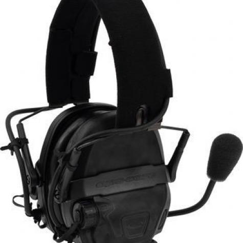 Активные наушники Ops-Core AMP Communication Headset-Connectorized. NFMI. Верхний держатель. Black фото 1