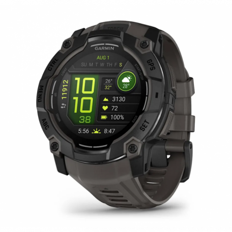 Умные часы Garmin Instinct 3 Amoled 50 mm black with Charcoal Band фото 1