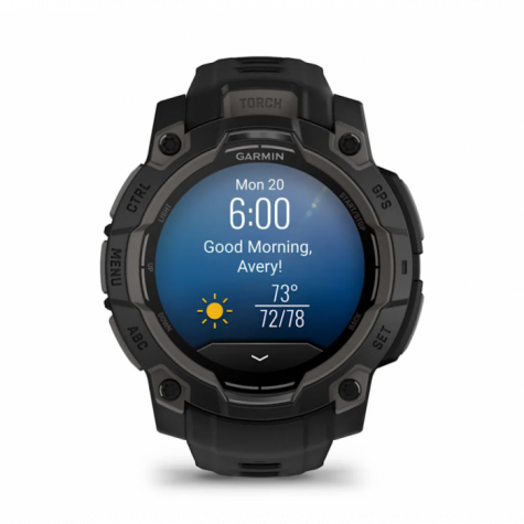 Умные часы Garmin Instinct 3 AMOLED 45 mm Black with Black Band фото 4