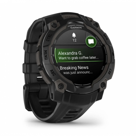 Умные часы Garmin Instinct 3 AMOLED 45 mm Black with Black Band фото 3
