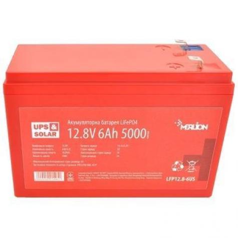 Merlion LFP12.8-6US 12.8V 6AH Аккумуляторная батарея фото 1