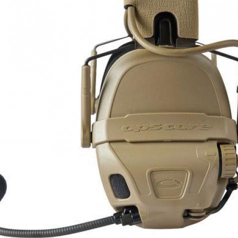 Активные наушники Ops-Core AMP Communication Headset-Connectorized. Верхний держатель. Tan фото 3
